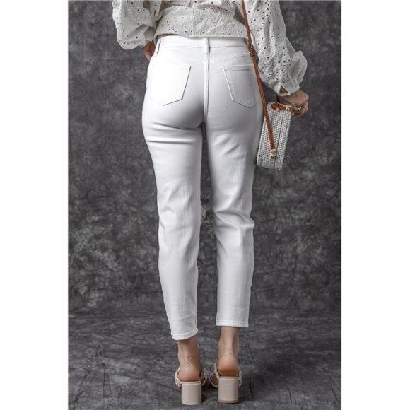 Distressed Jeans with Pockets - Picture 5 of 9